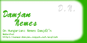 damjan nemes business card